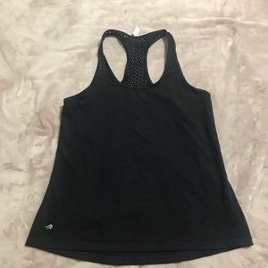 Ideology Black Sleeveless Workout Tank Top in Medium